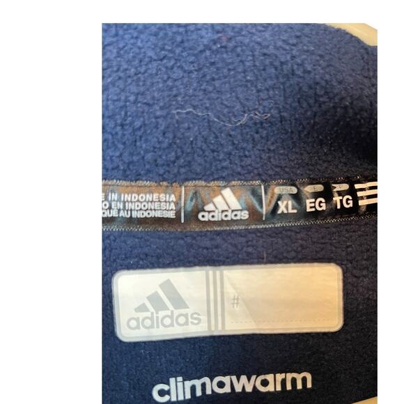 Adidas Climawarm Notre Dame Embroidered Polyester Full Zip Blue Jacket XL - Picture 3 of 4